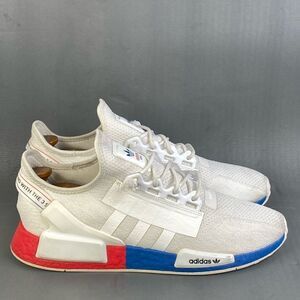 Adidas  NMD_R1 V2 'White Lush Red Blue' sneaker shoes Mens size  13